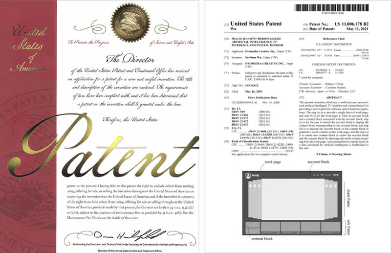 台灣原創研發,<br>美國專利。