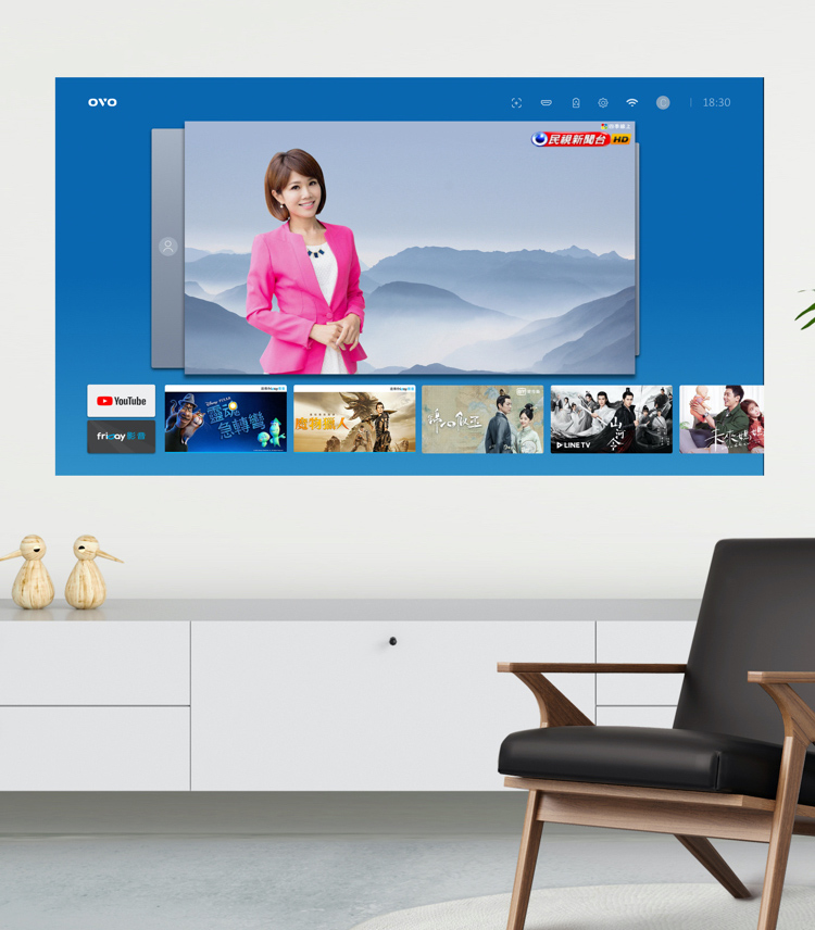 開機直播電視頻道。